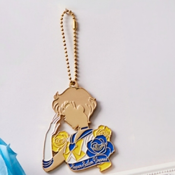 Sailor Uranus Stained glass style metal charm Keychain - Picture 5 of 5